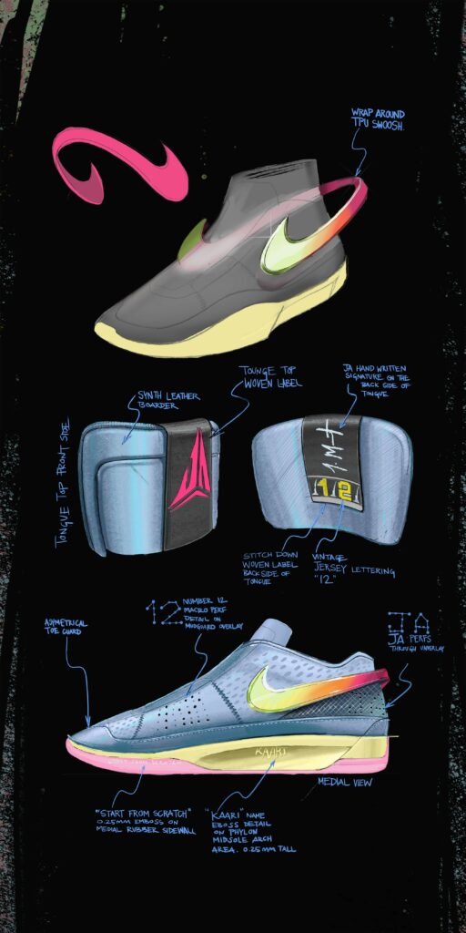 Nike Ja 1的設計概念。