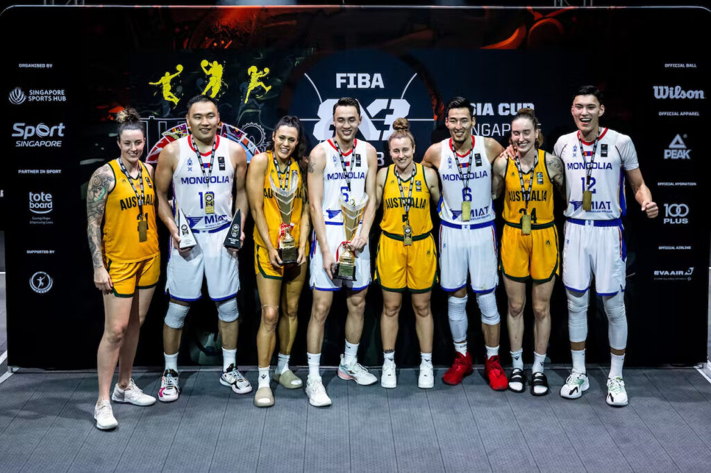 蒙古及澳洲分別贏得2023年FIBA亞洲盃三人籃球賽的男子組及女子組冠軍。（圖片：FIBA）