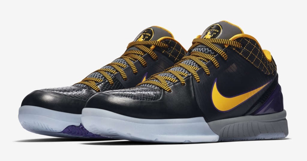 Kobe Bryant的專屬簽名低筒籃球鞋Kobe 4，改寫了籃球鞋的歷史。（圖片：網絡圖片）